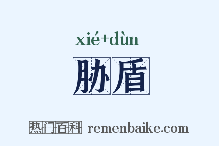 胁盾是什么意思的图片